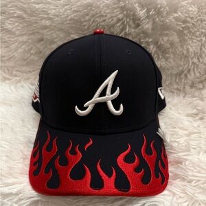 New Era Atlanta Braves 2025 MLB Speedway Classic 9FORTY A-Frame Snapback Cap Hat